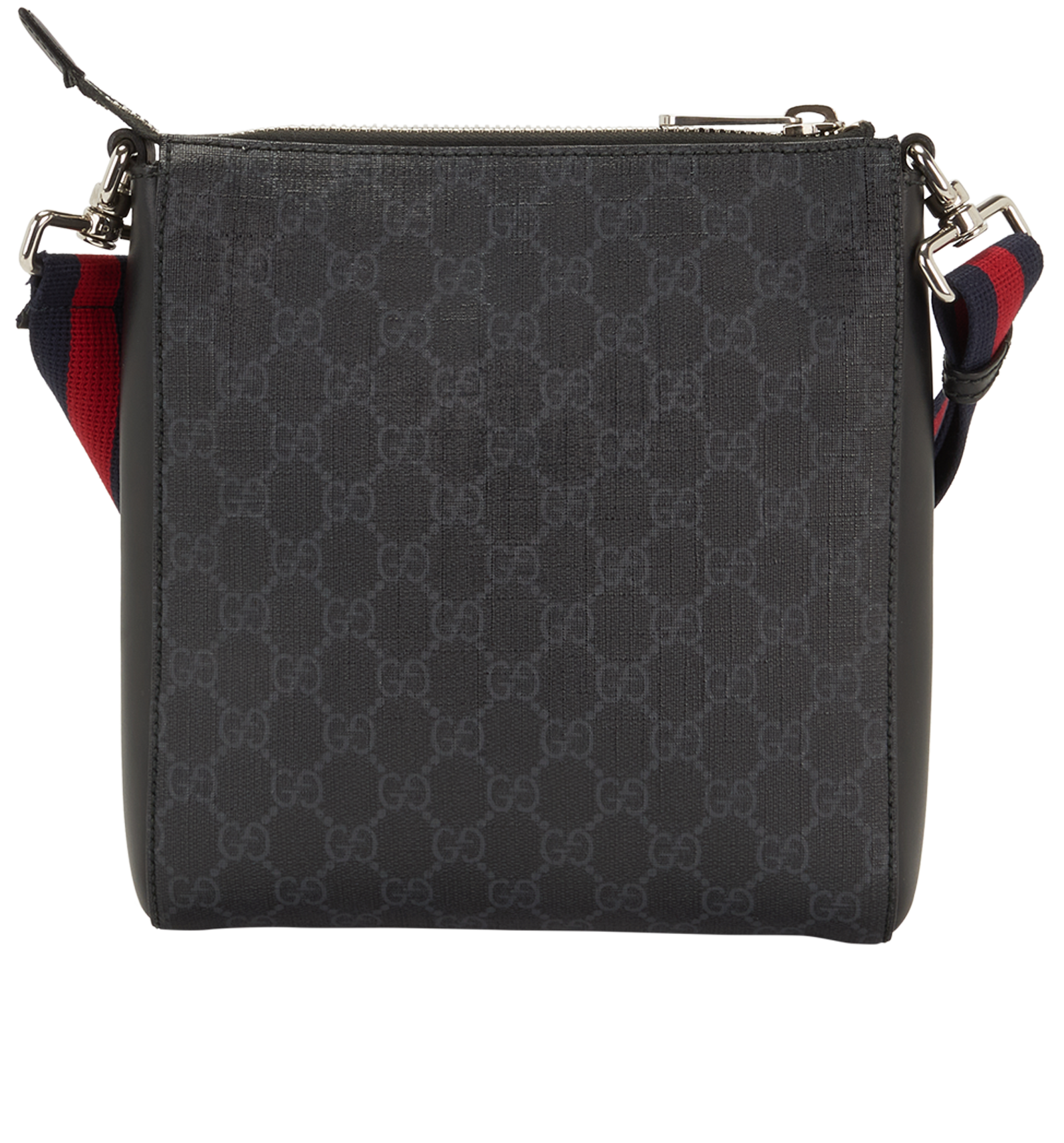 GG Small Messenger, &pound;650, Handbags, Black, Canvas, Back view